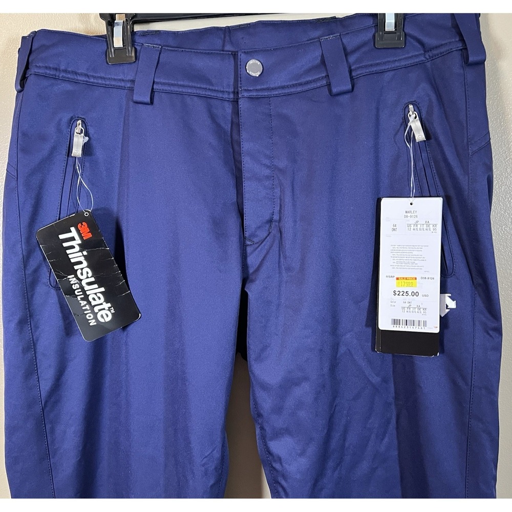 Descente Marley Women's Insulated Ski Pants Size12 Navy Thinsulate NWT $225 MSRP